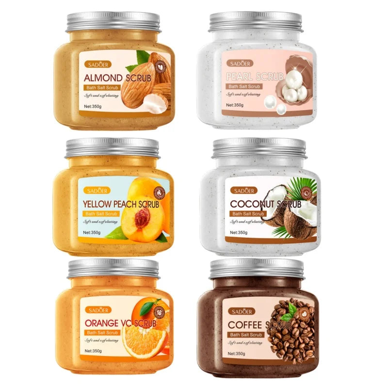 350g Body Bath Scrub, with Gentle and Fine Exfoliating Particles That Can Clean Dirt and Oil from the Skin, Improve Rough Skin Texture, Make Skin Appear Bright, and Give It a Silky, Smooth, and Radiant Feel - Home Care