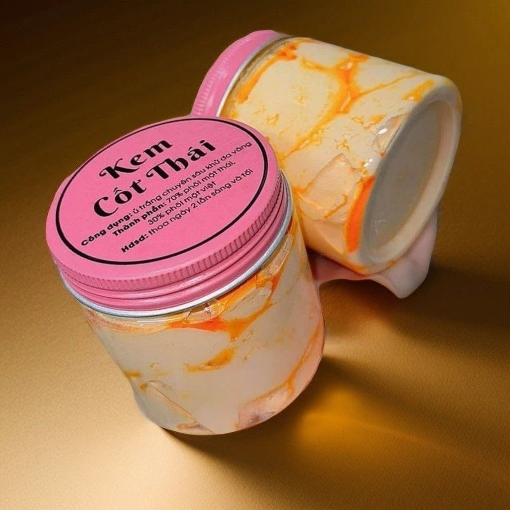 Thailand Kem Cot Thai Ri Dau Vang Cao Cap 200g Anti Aging Brightening and Moisturizing Oil-Free Non-Greasy for All Skin Types