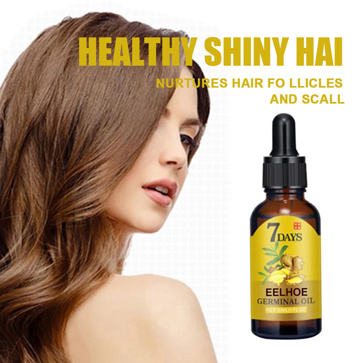 Hair Ginger Essential Germinal Oil Moisturizing & Nourishes Strengthen Hair Roots Scalp Treatment Hair Care Products for Women