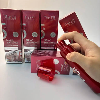 The Elf Nano White Dose Premium Plus+ Advanced Whitening Formula Red Extract Special Intense Care Ultimate  Treatment 60ML