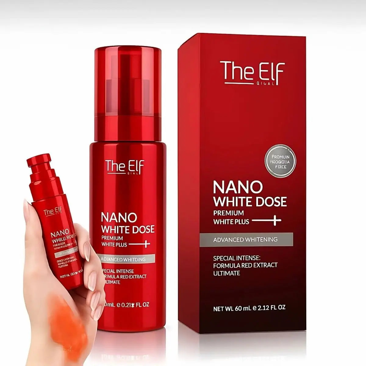 The Elf Nano White Dose Serum 60ml with Advanced Whitening for Instant Brightening and A Radiant Glow in Your Skincare Routine
