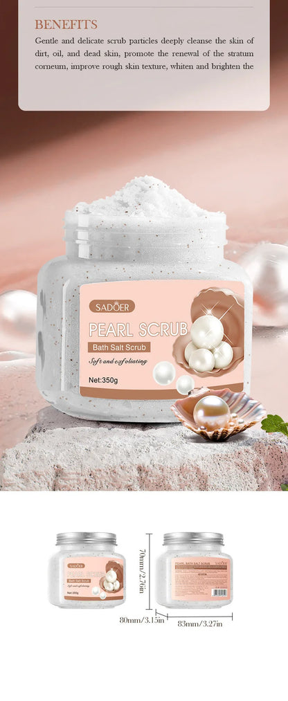 350g Body Bath Scrub, with Gentle and Fine Exfoliating Particles That Can Clean Dirt and Oil from the Skin, Improve Rough Skin Texture, Make Skin Appear Bright, and Give It a Silky, Smooth, and Radiant Feel - Home Care