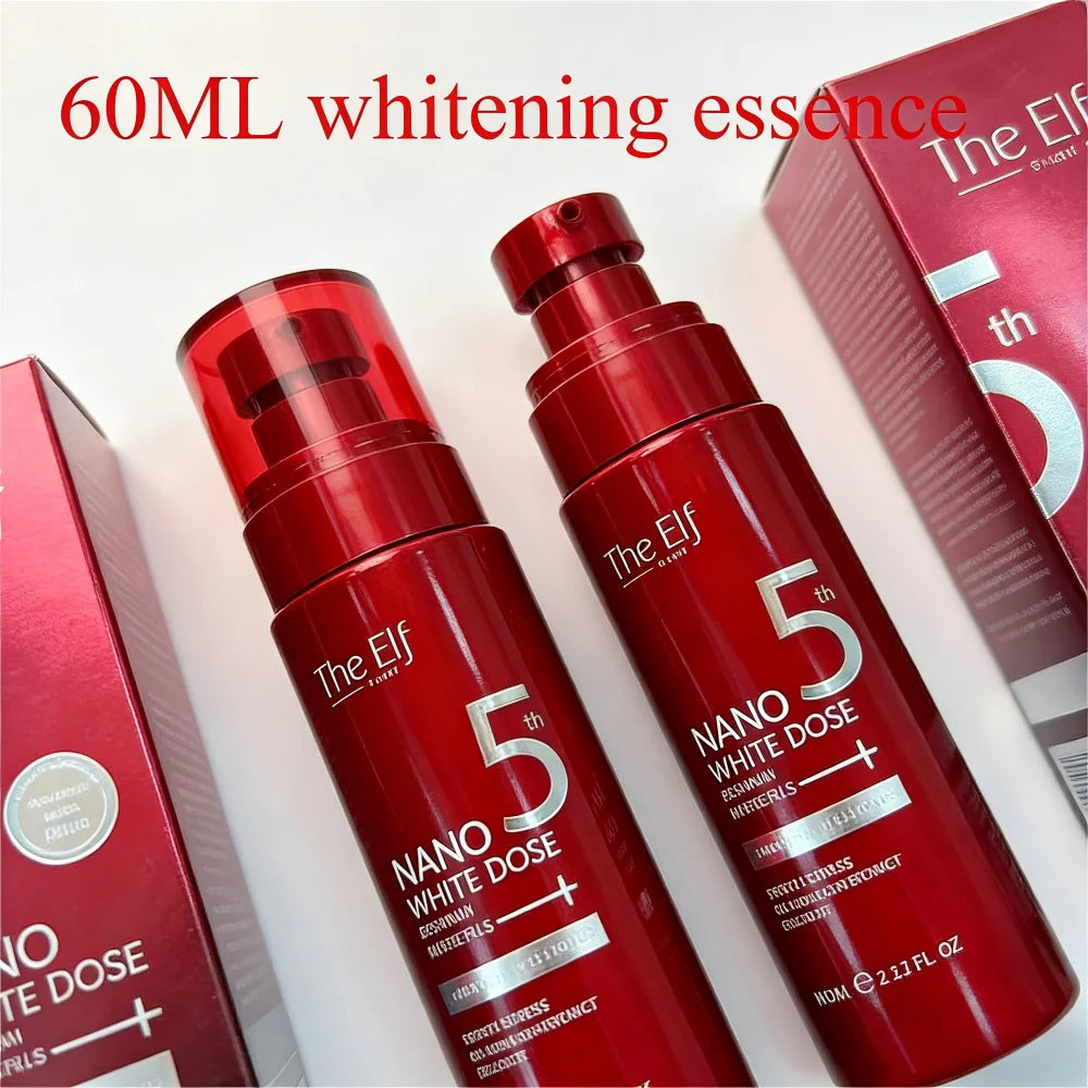 The Elf Nano White Dose Premium Plus+ Advanced Whitening Formula Red Extract Special Intense Care Ultimate  Treatment 60ML