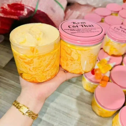 1/2/3PCS 200g Kem Cốt Thái Rỉ Dầu Vàng Nắp Hồng Và Màu Xanh Lá Cây  Body Trắng Mịn Da ,dưỡng Ẩm Da Chống Body