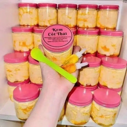 1/2/3PCS 200g Kem Cốt Thái Rỉ Dầu Vàng Nắp Hồng Và Màu Xanh Lá Cây  Body Trắng Mịn Da ,dưỡng Ẩm Da Chống Body