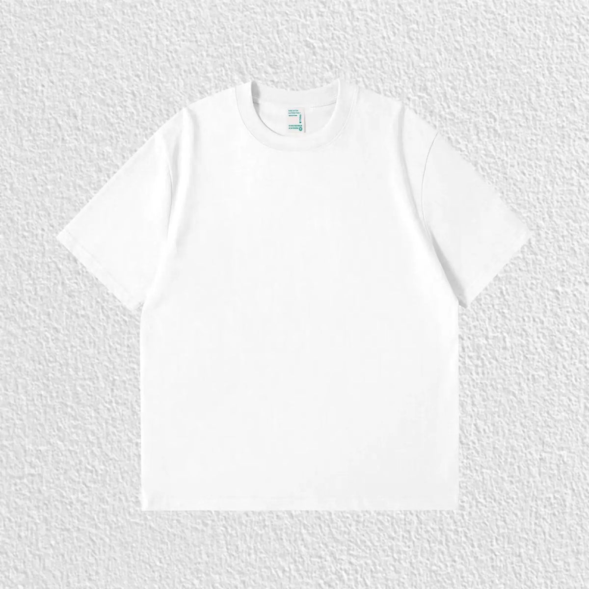Pure White 260g Heavy T-shirt Men's Summer Pure Cotton Short-sleeved New Men's and Women's Streetwear