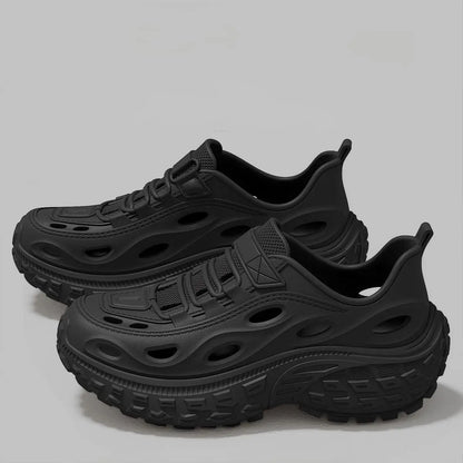 Men's Summer Clogs for Outdoor Wear, Beach Shoes, Non-Slip, Odor-Resistant, Closed-Toe, Women's Sports Casual Driving Sandals, Men's Outdoor Water Shoes