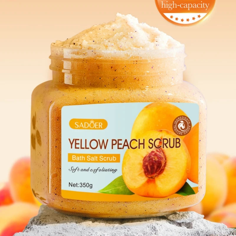 350g Body Bath Scrub, with Gentle and Fine Exfoliating Particles That Can Clean Dirt and Oil from the Skin, Improve Rough Skin Texture, Make Skin Appear Bright, and Give It a Silky, Smooth, and Radiant Feel - Home Care
