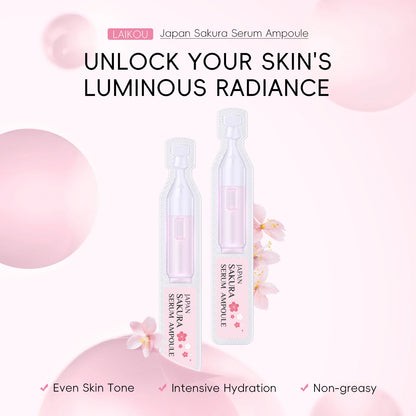 LAIKOU Japan Sakura Serum Ampoule Intensive Hydration Even Tone Smooth Lines 2ml*30