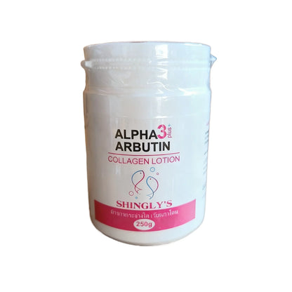 Thailand ALPHA 3 Plus ARBUTIN Arbutin Collagen Body Lotion 200g - Whitening Moisturizer for Radiant Skin Brightening Even Tone