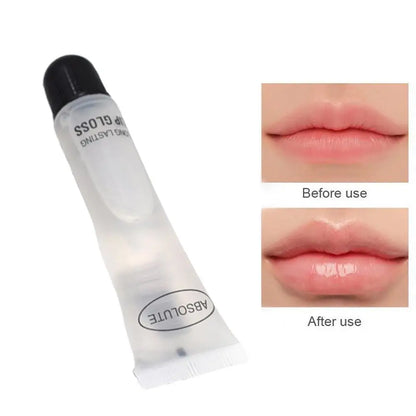 1Pc Absolute Lip Gloss Moisturizer Plumper Waterproof Long-lasting Hydrating Transparent Non-Sticky Gentle Nourishing Makeup