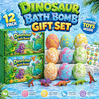 12pcs 80g Skin Friendly Bathing Kit Kids Bath Bombs Natural Mega Bubbles Surprise Ocean Toys Gift Set For Boys And Girls