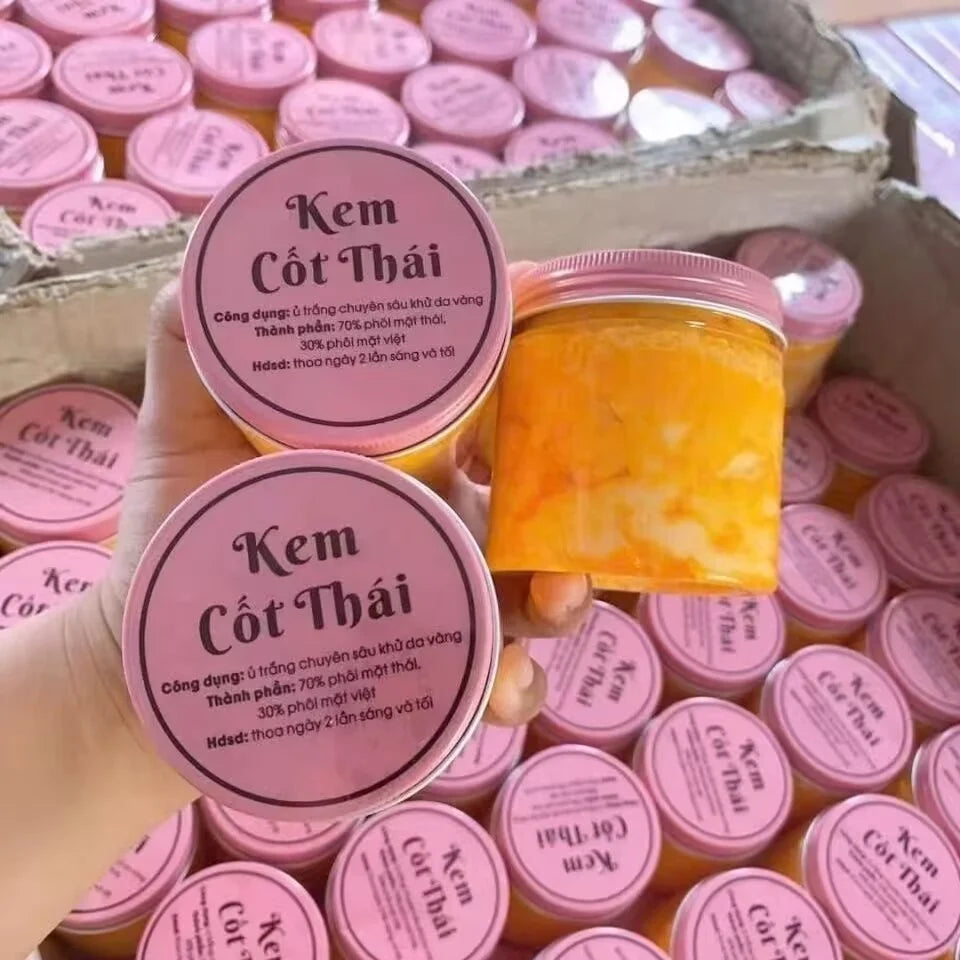 Thailand Kem Cot Thai Ri Dau Vang Cao Cap 200g Anti Aging Brightening and Moisturizing Oil-Free Non-Greasy for All Skin Types