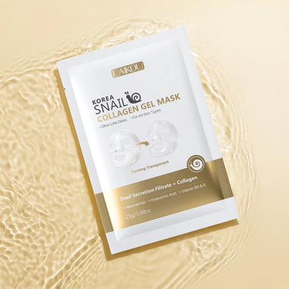 LAIKOU Korea Snail Collagen Essence Mask Hydrating Sheet Mask Anti-Wrinkle Face Mask Firming Skin Care 25g*20pcs