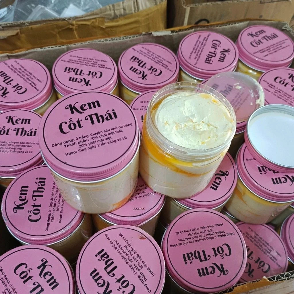 Thailand Kem Cot Thai Ri Dau Vang Cao Cap 200g Anti Aging Brightening and Moisturizing Oil-Free Non-Greasy for All Skin Types