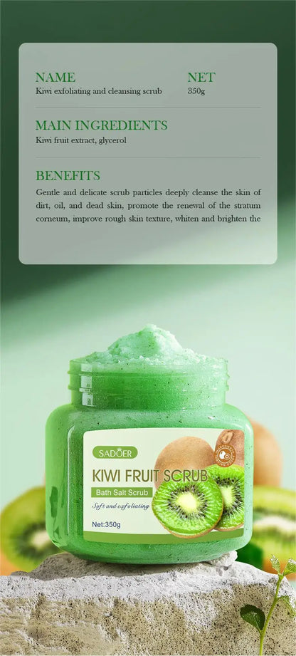 350g Body Bath Scrub, with Gentle and Fine Exfoliating Particles That Can Clean Dirt and Oil from the Skin, Improve Rough Skin Texture, Make Skin Appear Bright, and Give It a Silky, Smooth, and Radiant Feel - Home Care