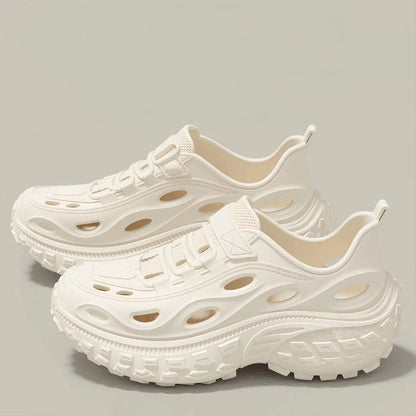Men's Summer Clogs for Outdoor Wear, Beach Shoes, Non-Slip, Odor-Resistant, Closed-Toe, Women's Sports Casual Driving Sandals, Men's Outdoor Water Shoes
