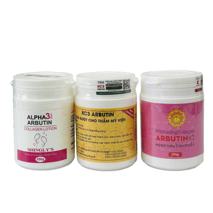 ALPHA 3 Plus Arbutin Thailand Collagen   Body Lotion Set with Whitening Hydrating for Radiant Skin Brightening Even Tone