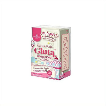 Extrapure Gluta White Soap Glutamic Acid Soap Nicotinamide Soap Delicate Foam Easily Cleanses Deep into Pores Skincare Soap