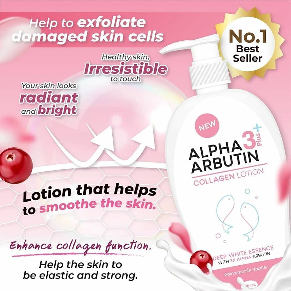 Alpha Arbutin 3 Plus+ Collagen Deep White Essence Body Lotion (500ml) - BKKFinds