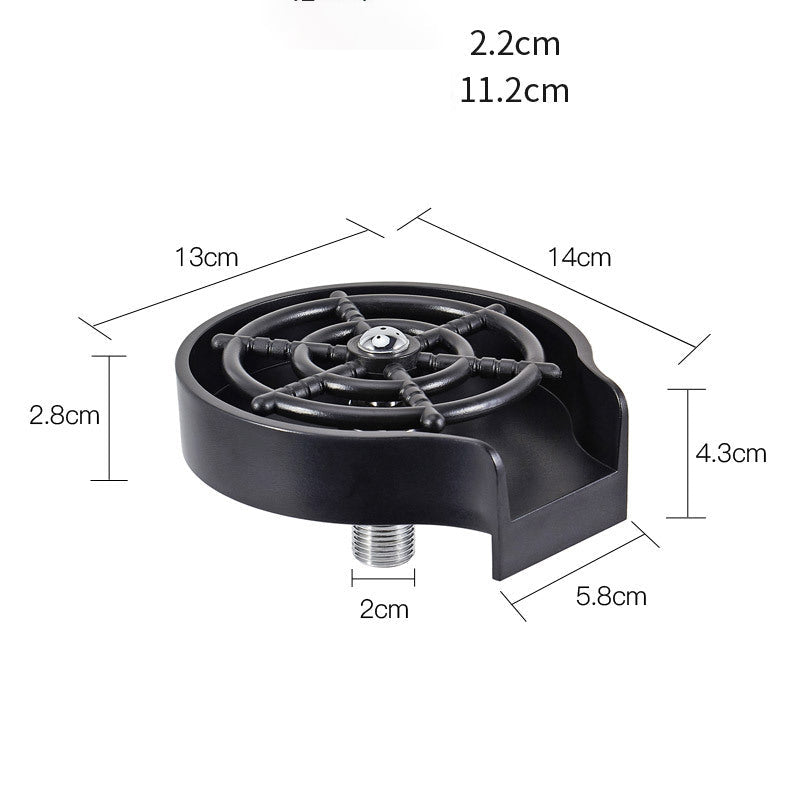 Bar Counter Cup Washer Sink High - pressure Spray Automatic Faucet Coffee Pitcher Wash Cup Tool Kitchen - BKKFinds