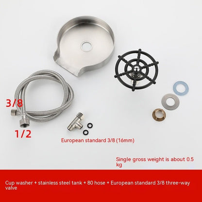Bar Counter Cup Washer Sink High - pressure Spray Automatic Faucet Coffee Pitcher Wash Cup Tool Kitchen - BKKFinds