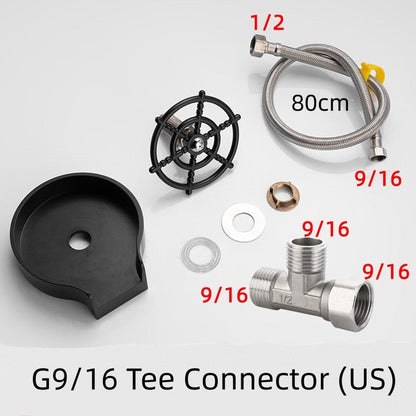 Bar Counter Cup Washer Sink High - pressure Spray Automatic Faucet Coffee Pitcher Wash Cup Tool Kitchen - BKKFinds