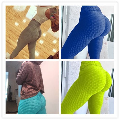 Booty Lifting Anti Cellulite Scrunch Leggings Without Pocket - BKKFinds