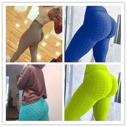 Booty Lifting Anti Cellulite Scrunch Leggings Without Pocket - BKKFinds