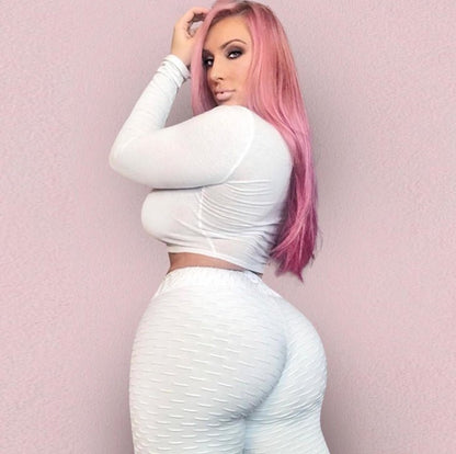 Booty Lifting Anti Cellulite Scrunch Leggings Without Pocket - BKKFinds