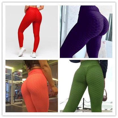 Booty Lifting Anti Cellulite Scrunch Leggings Without Pocket - BKKFinds