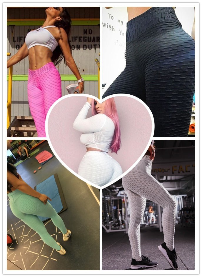 Booty Lifting Anti Cellulite Scrunch Leggings Without Pocket - BKKFinds