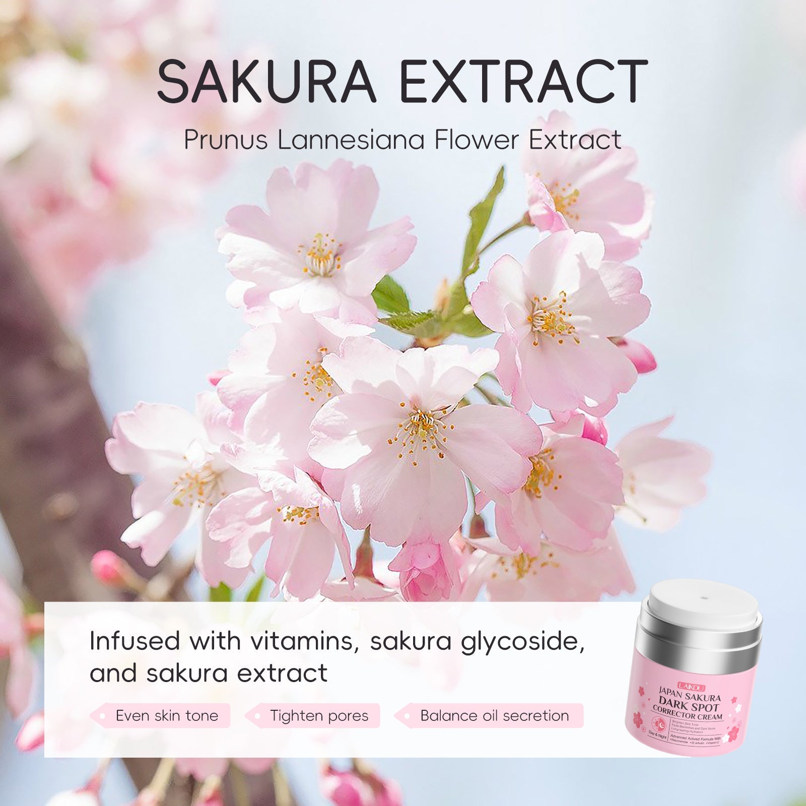 Cherry Blossom Face Cream 50 g Moisturizing Care - BKKFinds