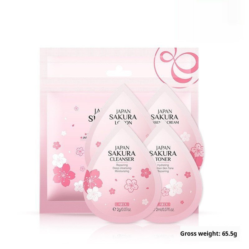 Cherry Blossom Facial Skincare Set – Complete Routine - BKKFinds