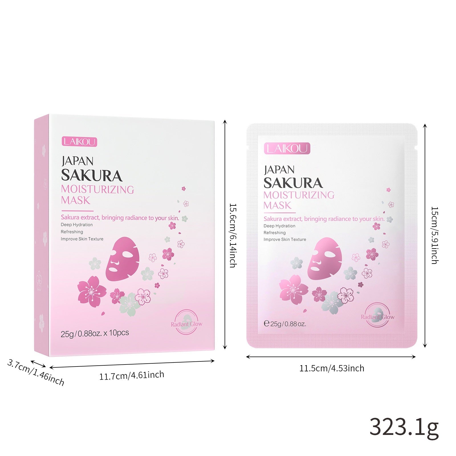 Cherry Blossom Hydrating Facial Mask Set - BKKFinds