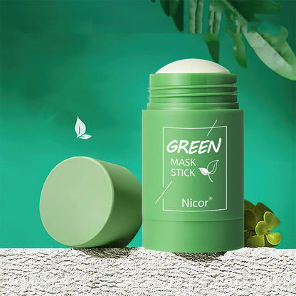 Green Tea Clay Stick Mask for Oil Control and Acne-Free Skin - BKKFinds