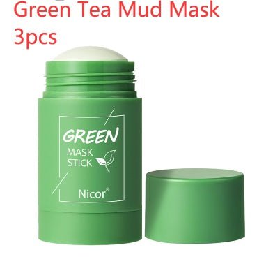 Green Tea Clay Stick Mask for Oil Control and Acne-Free Skin - BKKFinds