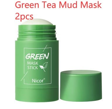 Green Tea Clay Stick Mask for Oil Control and Acne-Free Skin - BKKFinds