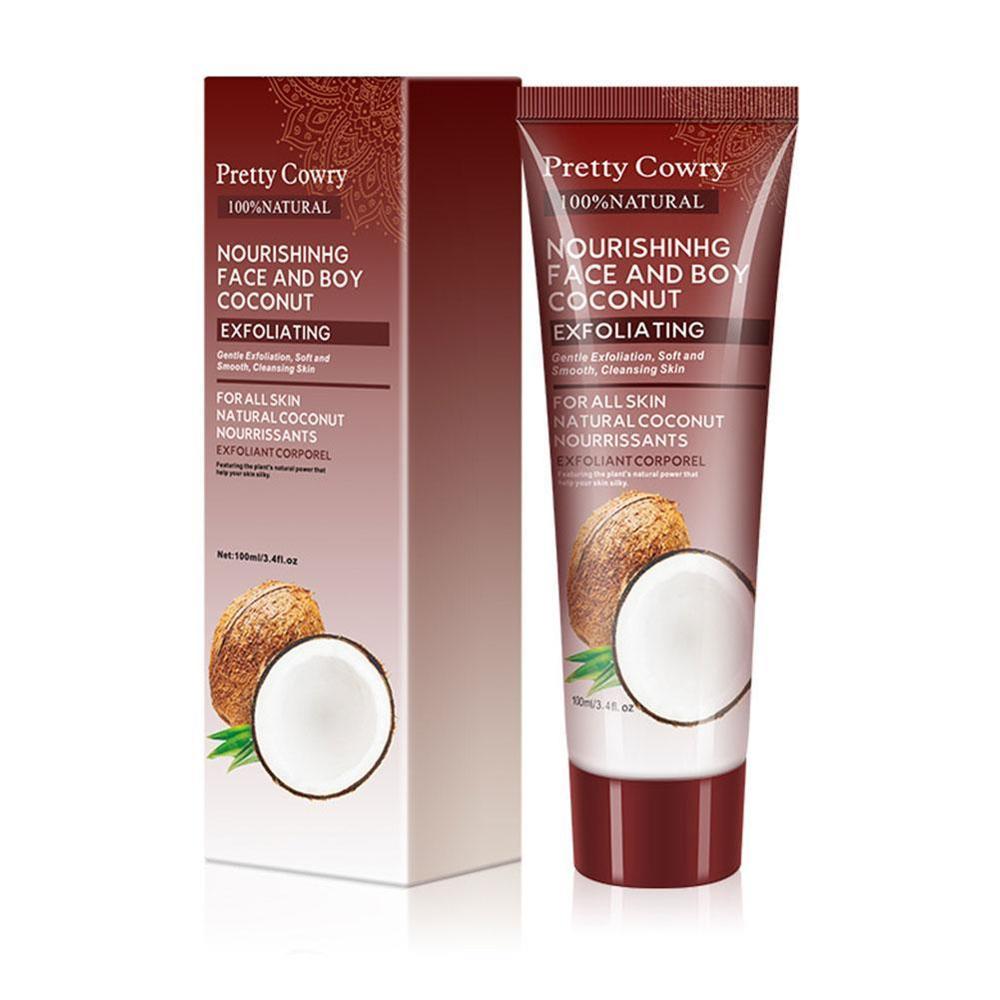 Cucumber Coconut Papaya Facial Exfoliating Gel Cream Body Cleansing - BKKFinds