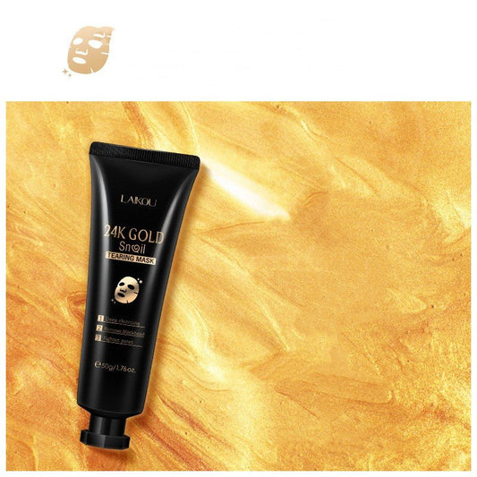 Gold Foil Snail Tear - Off Mask Hydrating - BKKFinds