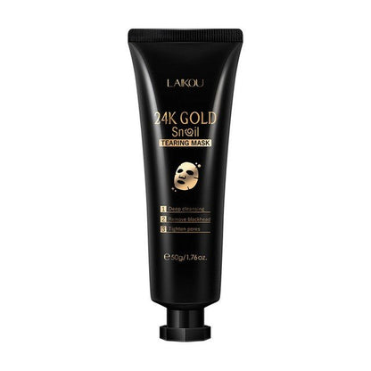 Gold Foil Snail Tear - Off Mask Hydrating - BKKFinds