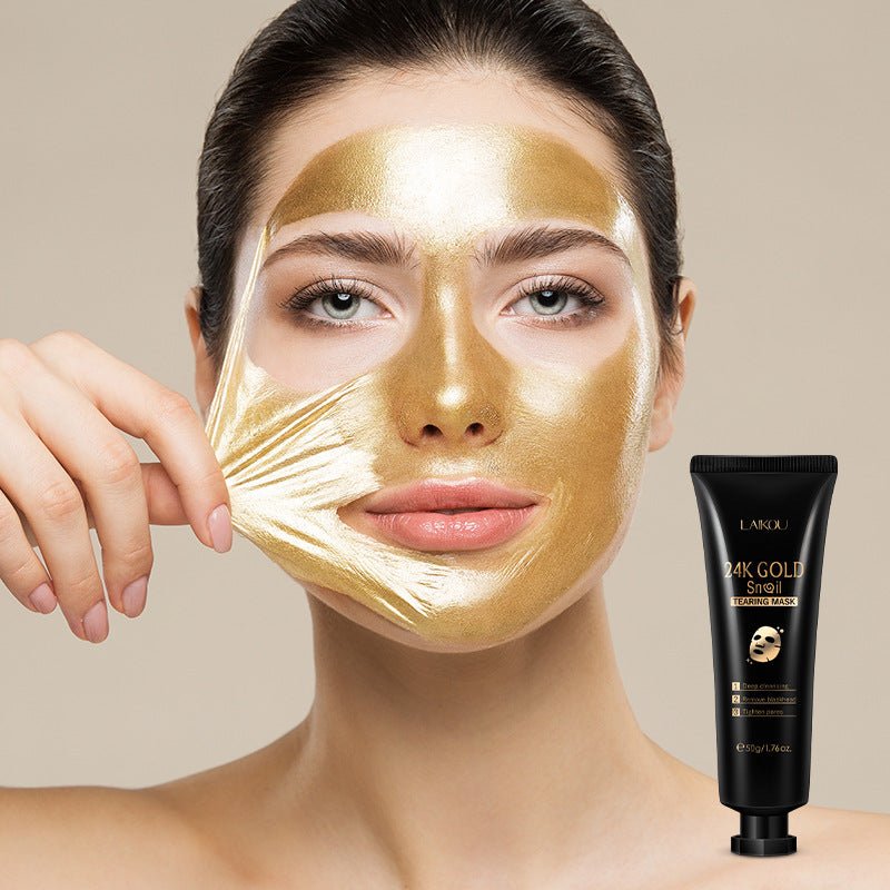 Gold Foil Snail Tear - Off Mask Hydrating - BKKFinds