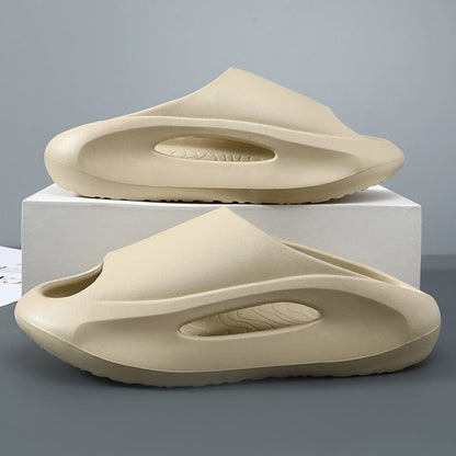 Ins Slippers Women Men Peep Toe Slipper Summer Hollow Unisex Sports Beach Shoes - BKKFinds