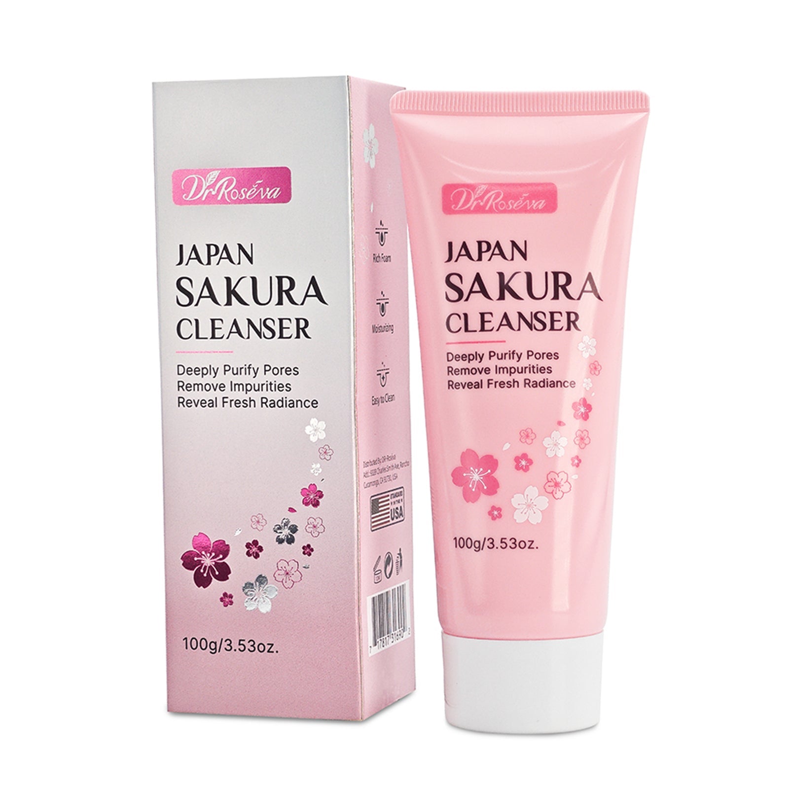 Japanese Cherry Blossom Facial Cleanser 100g - BKKFinds