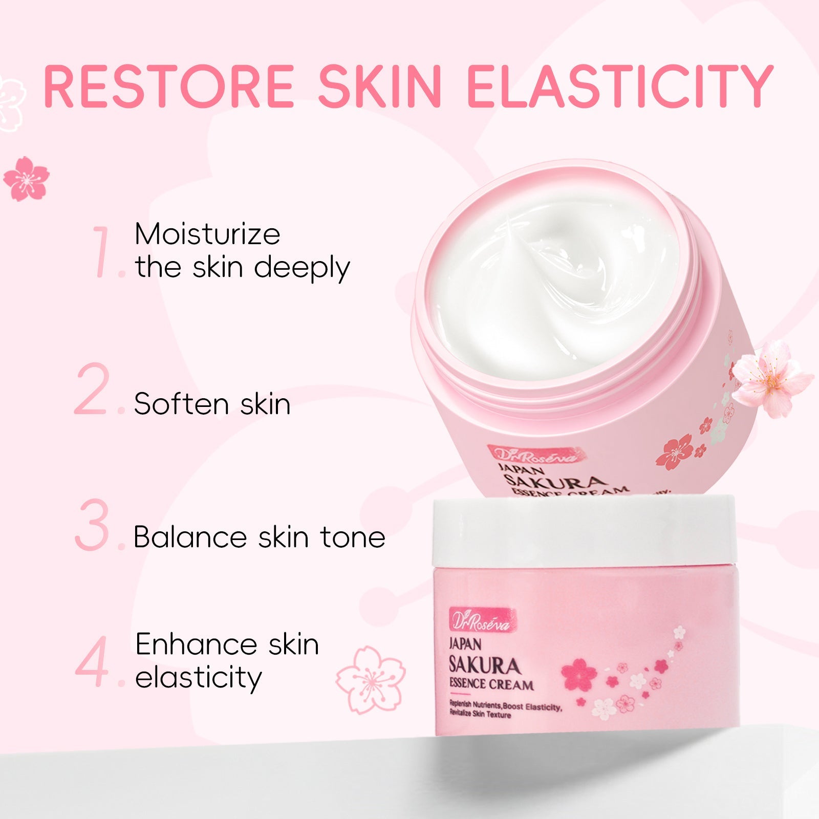 Japanese Sakura Face Cream – Lightweight Hydration - BKKFinds