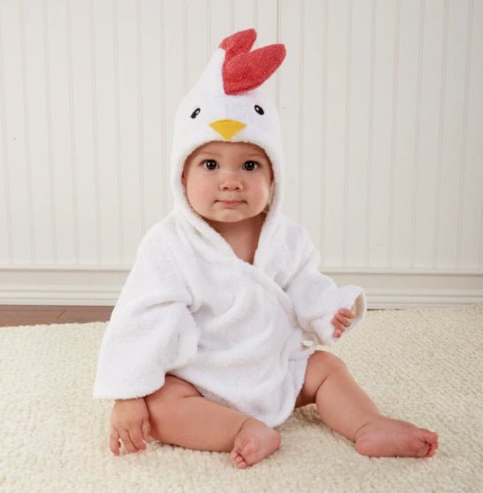 Kids Hooded Cotton Animal Bathrobe for Toddlers - BKKFinds