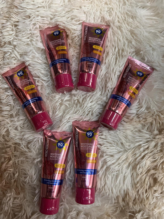 LBLS Rose Whitening & Moisturizing Sunscreen Cream SPF 90 PA+++ (60ml) - BKKFinds