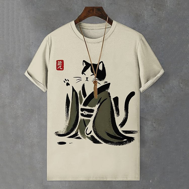 Men’s 3D Printed T-Shirt Casual Short Sleeve Top - BKKFinds
