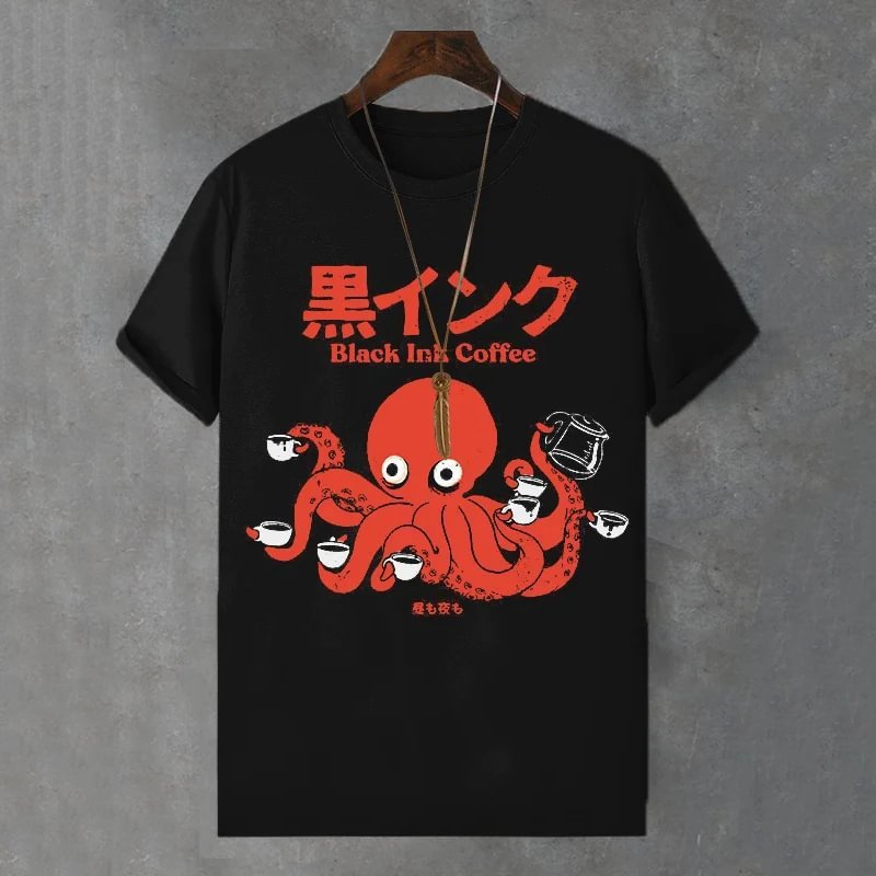 Men’s 3D Printed T-Shirt Casual Short Sleeve Top - BKKFinds