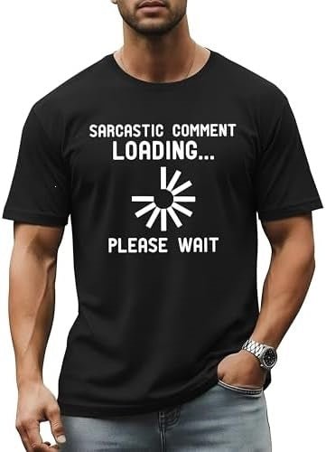 Men's Funny Graphic Cotton T‑Shirt – Casual Loose Fit - BKKFinds